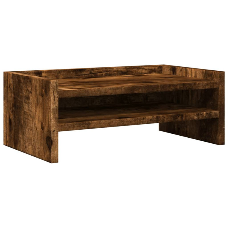 Support pour écran 16,5 x 9,4 x 6,3 po vidaXL, Chêne fumé