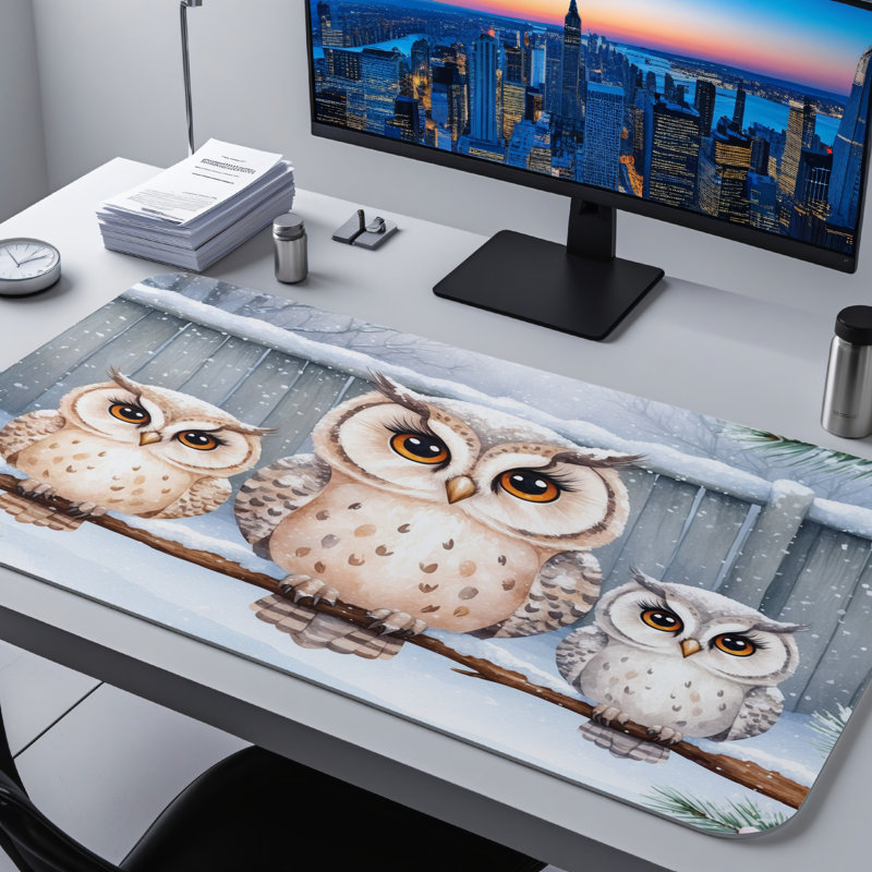 Polyester Desk Pad, 14.4x12.1