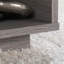 Table basse à plateau relevable, finition brune