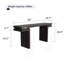 Console très large en placage de bois véritable de 66 po, canapé minimaliste derrière le canapé pour l'entrée, le couloir, le salon, le bureau personnel, noir-592380247