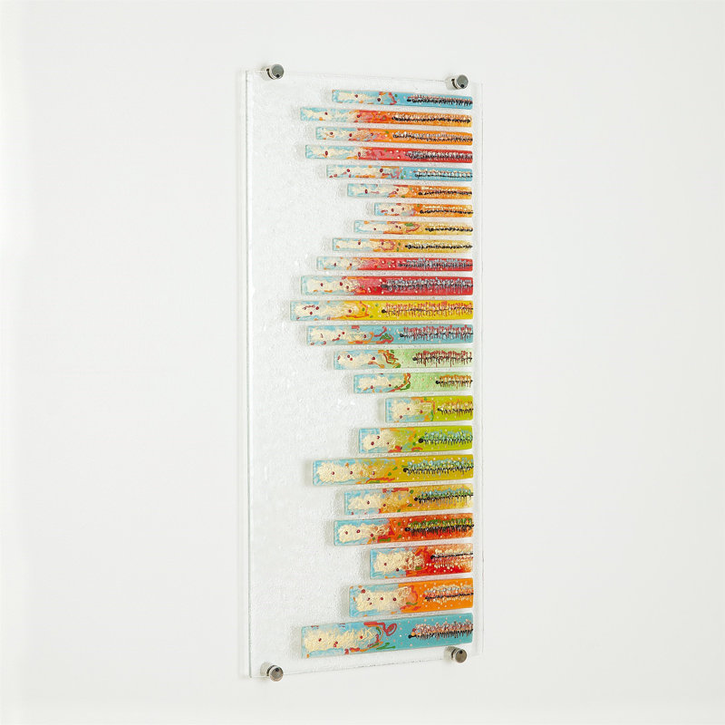 Sticks Fused Handmade Glass Wall Decor