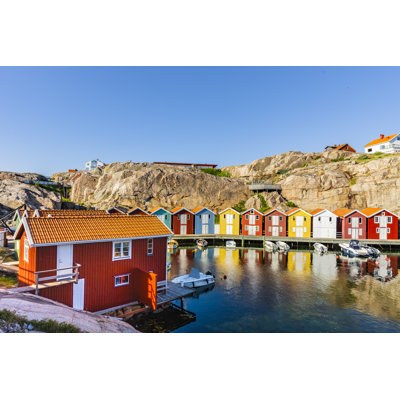 Fishing Port in Smogen, Sweden 1 Piece Wrapped Canvas Wall Art