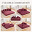 3 Seater Corduroy Sofa-717764787