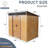 6Ft X 5Ft Outdoor Metal Shed For Backyard - Coffee, Robust With Galvanized Steel & Aluminum, Foundation Base, Sliding Doors Padlock, Easy To Install, Freebies Included Storage Unit Build Framework,-122098284