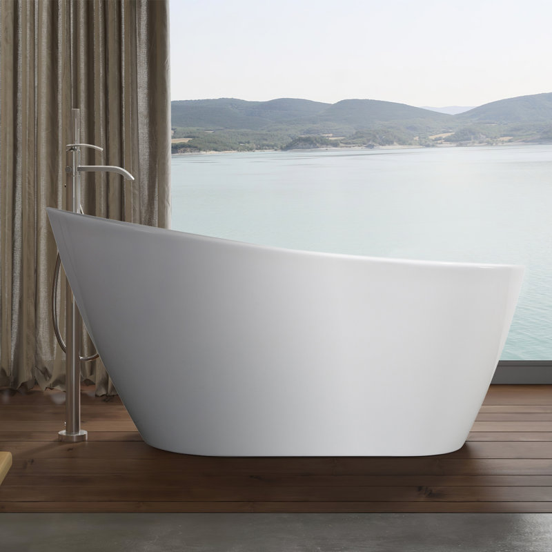 Maryline 80 mm W Freestanding Acrylic Bath