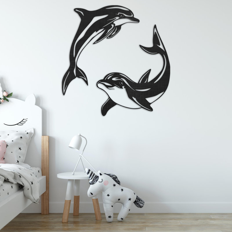 Handmade Wall Decor on ACM, 32" H x 32" W x 0.25" D, Black