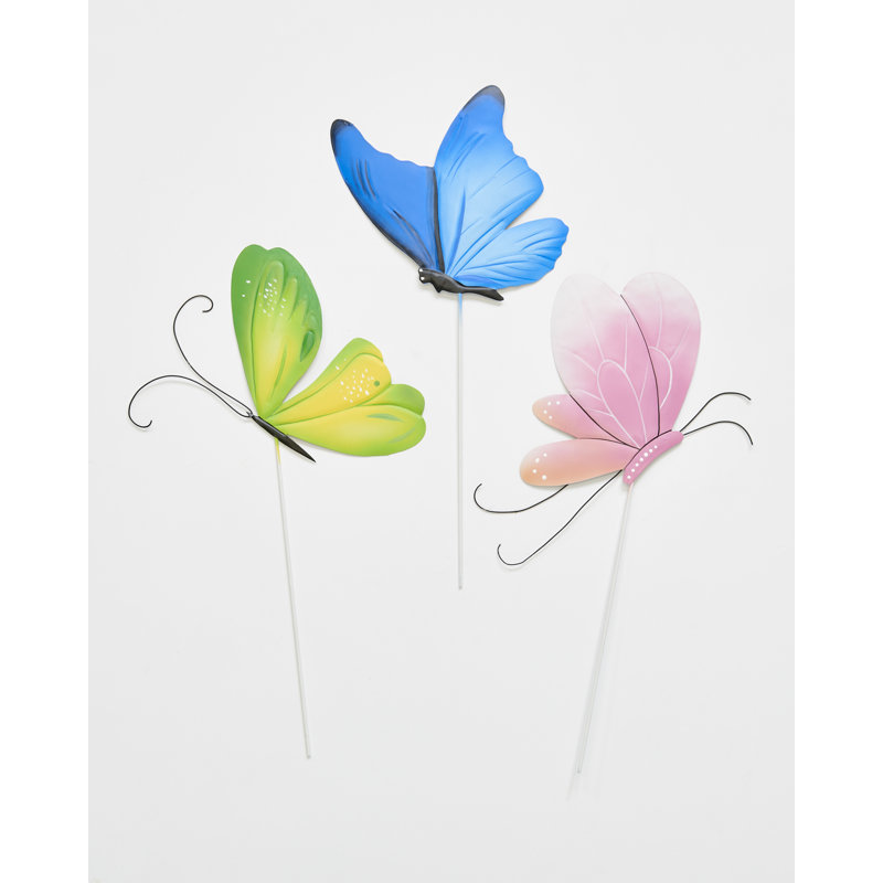 Ensemble de 3 pots en métal 6,25 "sur poteau 9" pour pots et pots à fleurs
