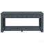 Console / canapé avec tiroirs de rangement et tablette inférieure pour le vestibule (bleu marine)-125909292