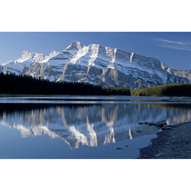 Mountain Reflection by Tulissidesign - Wrapped Canvas Print, 30cm H x 46cm W x 3.8cm D