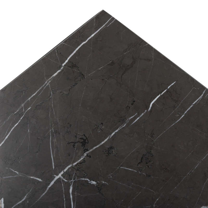 Babylon Small End Table-Lunar Marble, Gray Italian Marble, 20" H x 22" W x 22" D