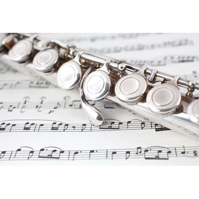 Flute Closeup on Music by Yenwen
