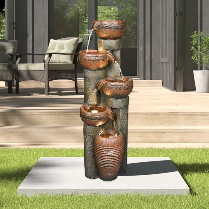 Lohkamp Handcrafted Fountain with Lights