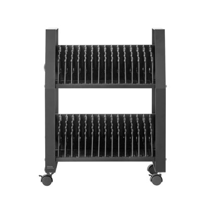 Laptop Cart, 32 Device Mobile Open Charging Station, Up To 15.6 In Screen Size, Office And Classroom Mobile Charging Cart, For Chromebook, Tablet And Laptop