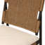 Chaise d'appoint d'extérieur en aluminium avec coussin