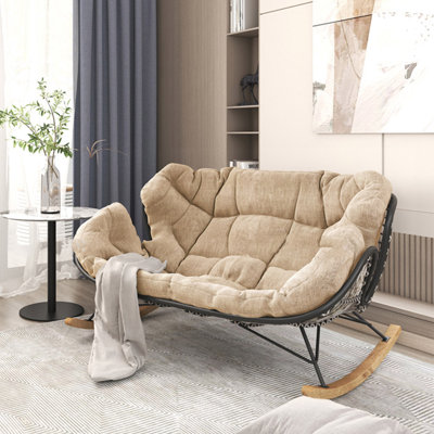 Stylish home balcony lazy leisure rocking chair