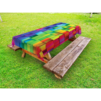 Rectangle No Pattern Polyester Tablecloth