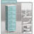 Sorbus 6 Drawers Tall Dresser with Steel Frame, Wood Top & Easy Pull Foldable Fabric Bins, Aqua-109748762