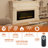 Rayva Front-Venting Recessed and Wall-Mounted Electric Fireplace -509858904
