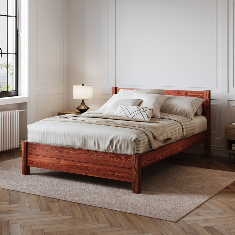 Edgecumbe Solid Wood Bed, Double (4'6), Red Wood