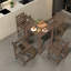 Durable Patio Bar Sets, HDPE 5 Piece Modern Wood Look for Entertaining-1384722468