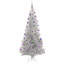 Christmas Tree with LEDs with Stand Silver PET-296323285