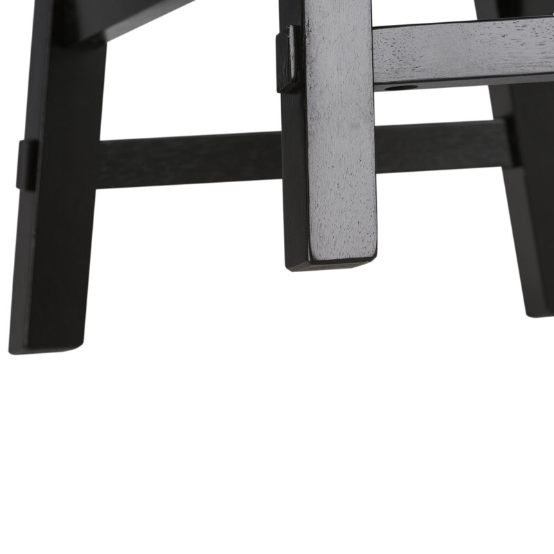 Knaack 24" Barstool w/ Chair Glides, Black, Counter Stool (24" Seat Height)