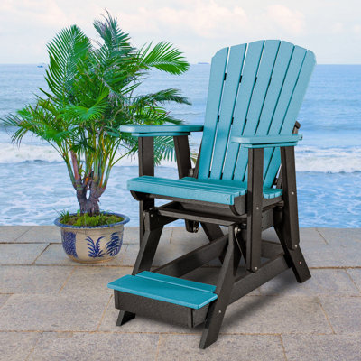 Haven Outdoor Redick Gliding Plastic Chair by Highland Dunes