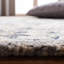 Tapis ivoire / bleu en laine / coton touffeté à la main Arkadijus-1065435167