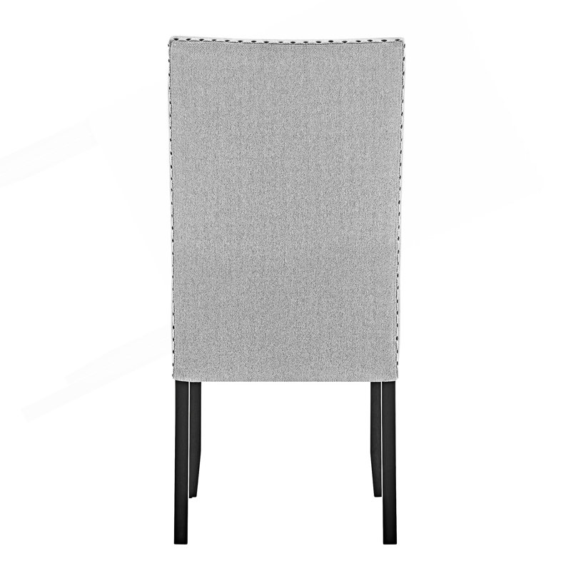Chaise d'appoint moderne 2 pièces avec dossier rembourré