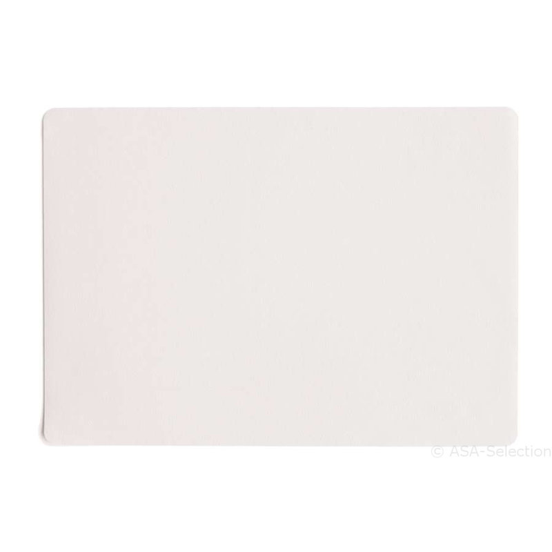 Ensemble de napperons en cuir 13 po, Blanc
