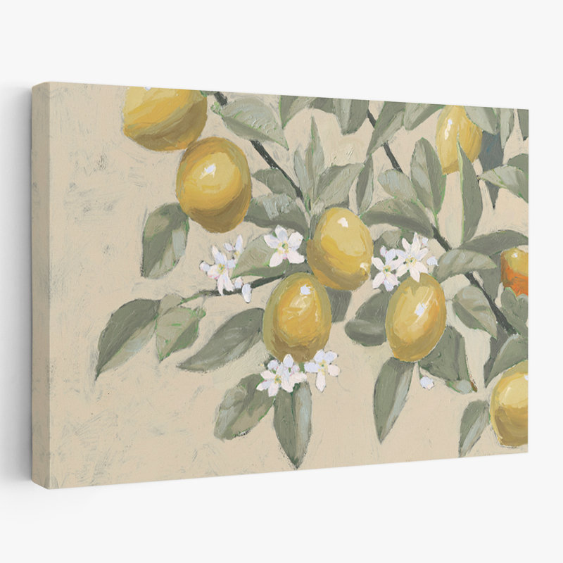 Branche de citron contemporaine neutre, H 24 po x l 16 po