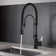21.26"H Solid Brass Single Handle High Arc Swiveling Dual-Mode Pull-Down Sprayer Kitchen Faucet