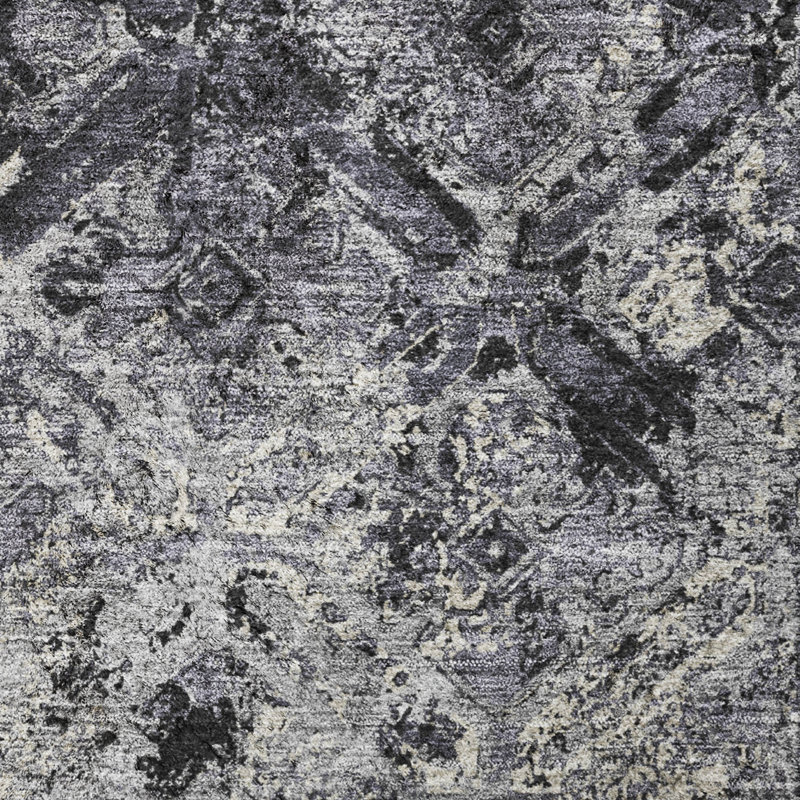 Tapis à poils longs Dream Shag Diamond de qualité supérieure, lavable à la machine, Black, 9' x 12'