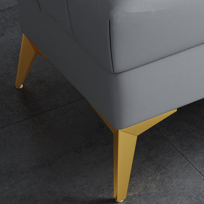 Banc avec revêtement, Gris, 17.72" H x 47.24" W x 19.69" D