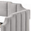 Lit de jour en velours Peridot Dove Grey