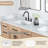 Ceres 84"  Engineered Stone Double Bathroom Vanity Top with Sink