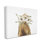 " Brown Horse Minimal Design White Floral Crown " by Leah Straatsma
