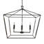 Luminaire suspendu 8 lumières pour vestibule Arnold