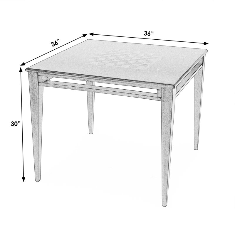 Table d'échecs 36 "Braxtin, Cerise antique