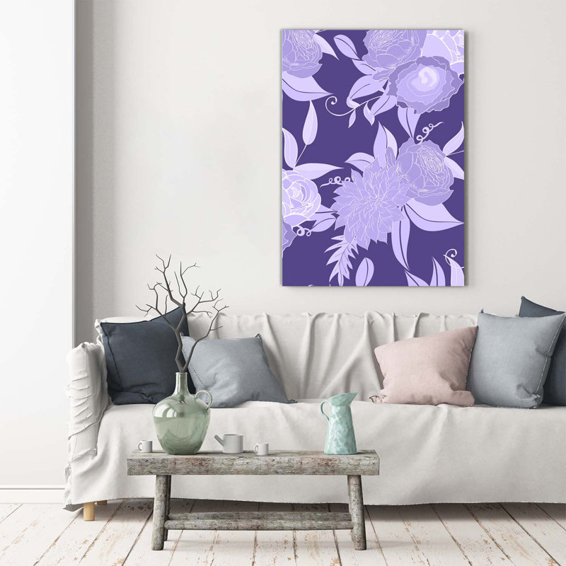 Floral Pattern - Wrapped Canvas Print