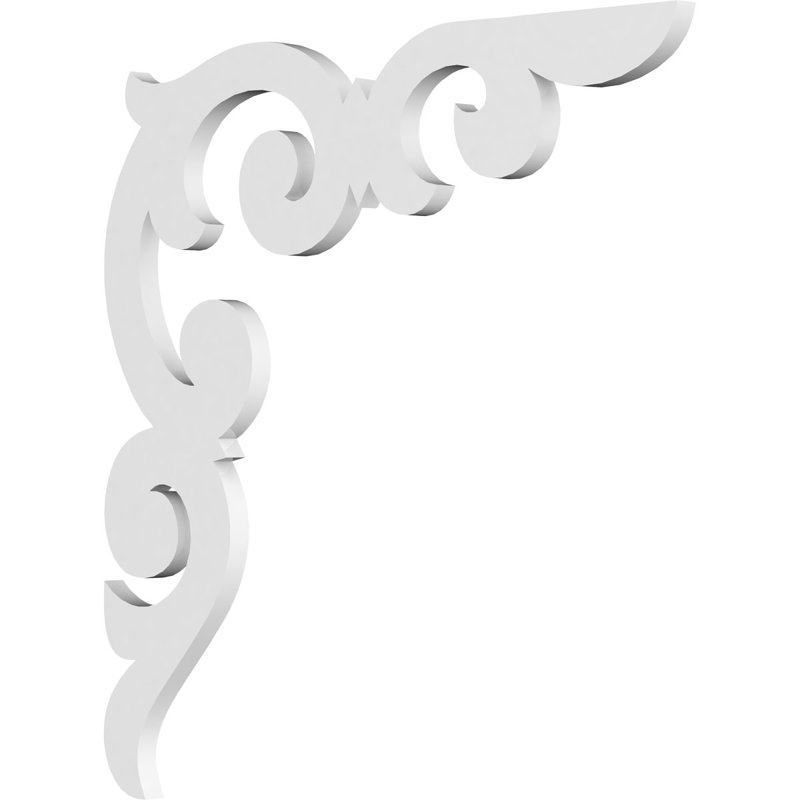 Support de qualité architecturale Hurley, L 5/8 po x P 18 po x H 18 po, Kendall, PVC
