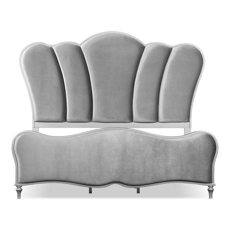 Lit tapissier Seabliss, Très grand, Silver
