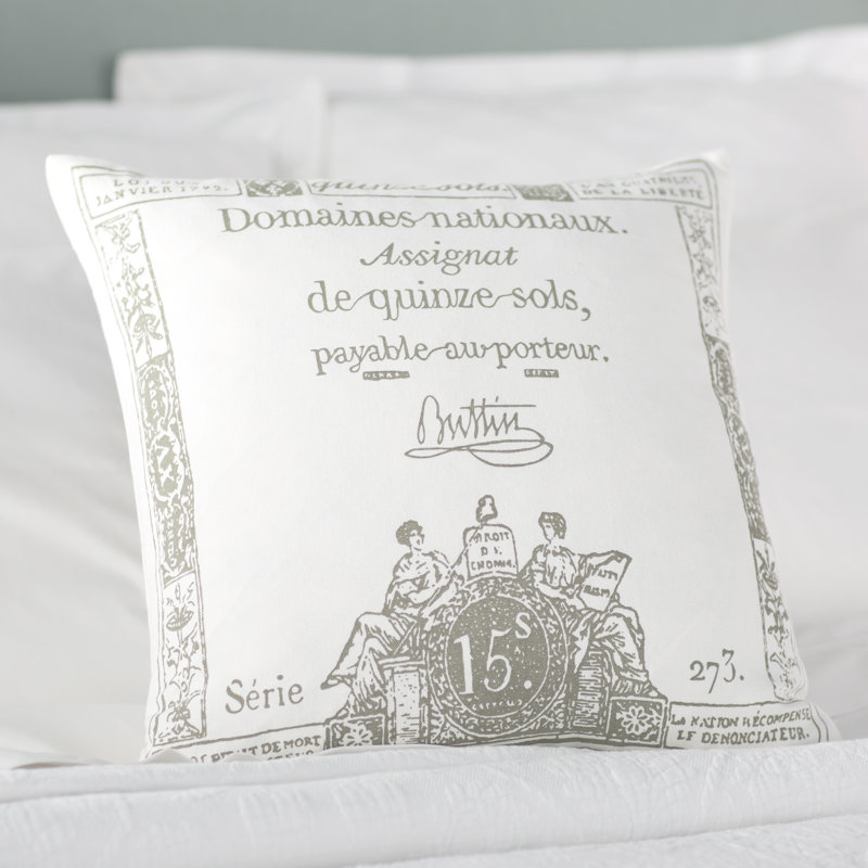 Housse de coussin en coton carré Lowe, H 18 po x l 18 po x P 0,25 po