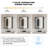 Cormarion Surface Mount Frameless Medicine Cabinet with Mirror and 2 Shelves and LED ligthing-48968520-49736684