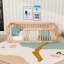 Lit simple en bois avec clôture-1471106146