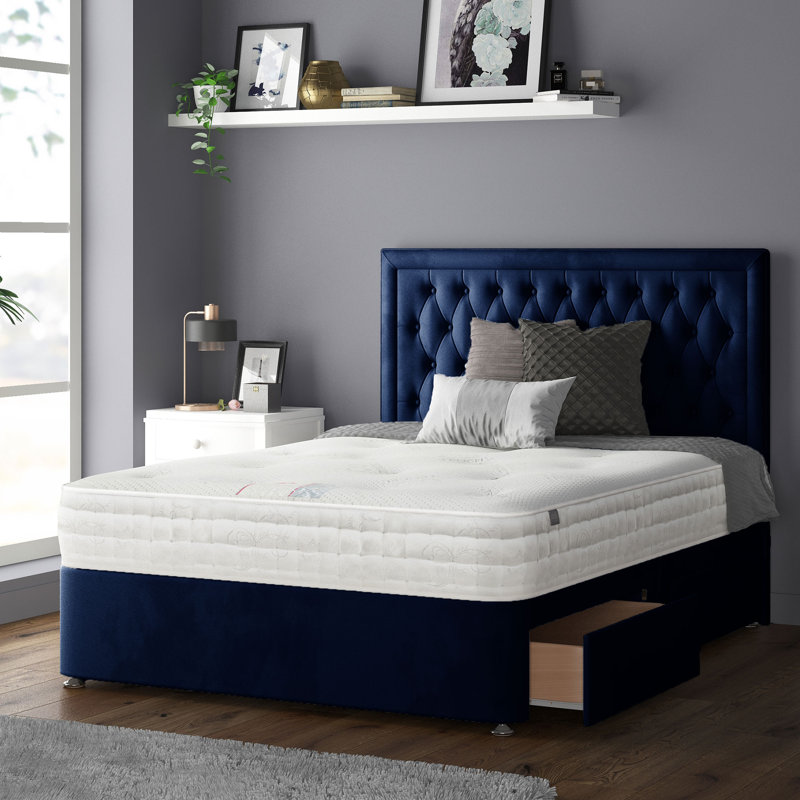 Scarborough Upholstered Headboard, Royal Blue, Super King (6')