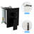 Wall Mounted Shower With Waterfall Tub Spout - 12" Square Rain Head, Handheld, Oil Rubber Bronze, , -Balanced Valve System 12 Inch Rainfall-127299665