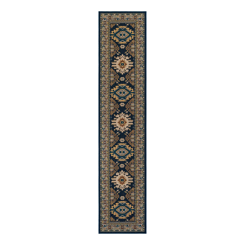 Tapis intérieur / extérieur Loreto Loreto Loreto, Tapis de couloir 2 pi 7 po x 12 pi