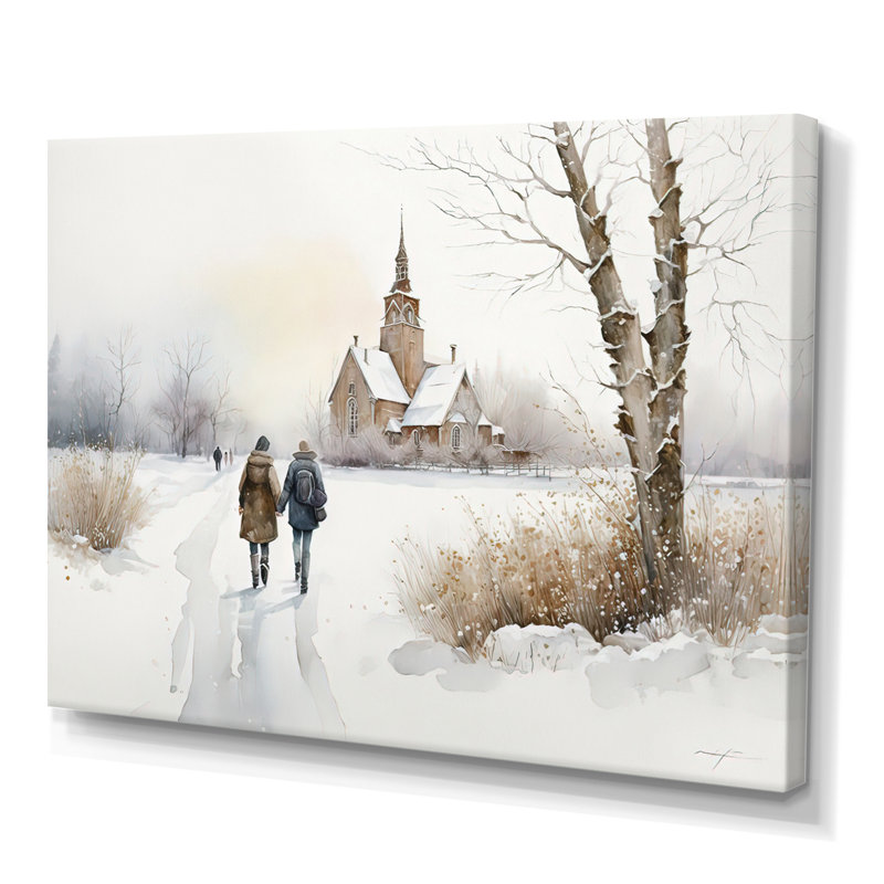 Couple amoureux, art mural sur toile, H 12 po x l 20 po x P 1 po, Toile tendue