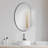Alaye Stainless Steel Oval Mirror